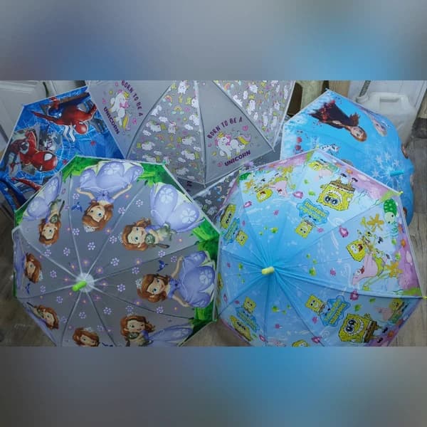 چتر فانتزی کودک سایز ۱۹ | چتر بچه‌گانه با طرح‌های کارتونی متنوع