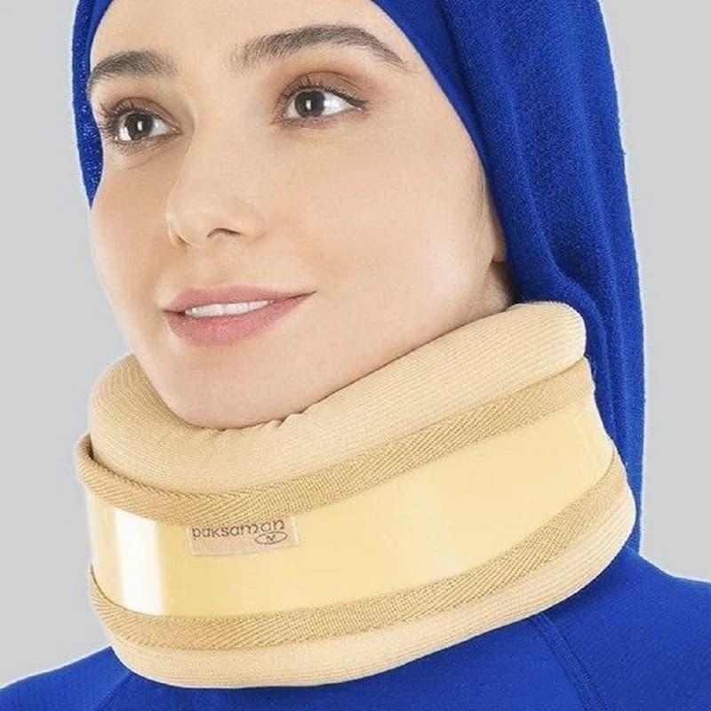 گردن بند طبی نیمه سخت پاک سمن مدل Semi Rigid Cervical Collar کد ۱۶۵ — تصویر ۲