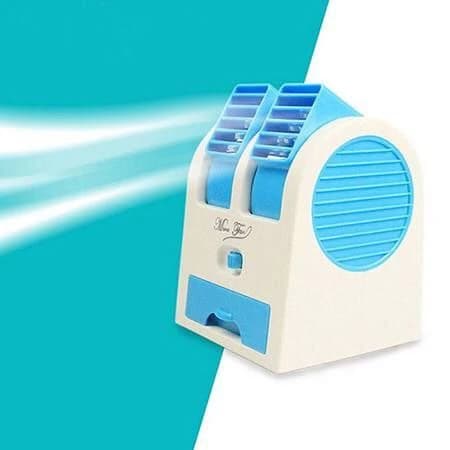 مینی کولر آبی رومیزی USB – خنک‌کننده قابل حمل با مخزن آب و یخ