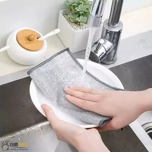اسکاچ دو لایه وارداتی ۳۰×۳۰ – ضد خط و خش، مقاوم و کاربردی برای شستشوی ظروف