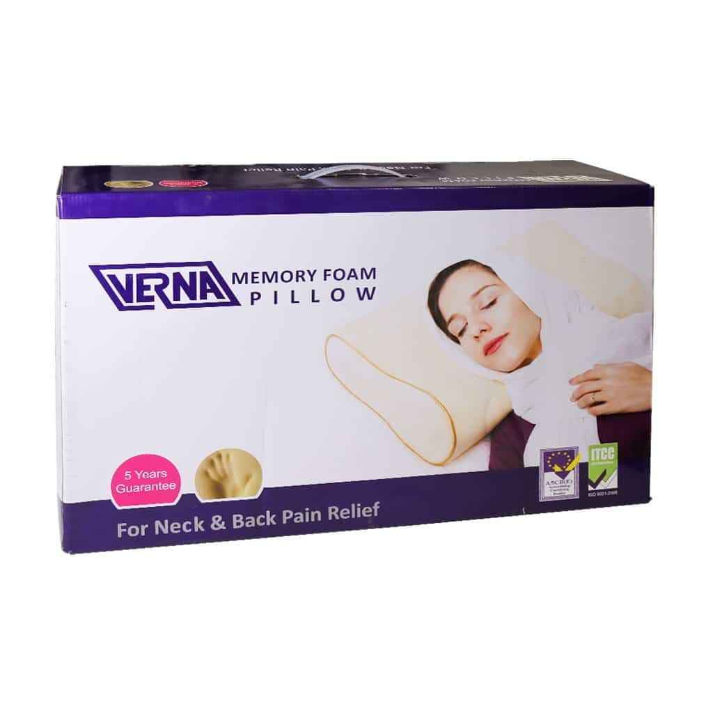 بالش طبی ورنا مدل Memory Foam سایز متوسط