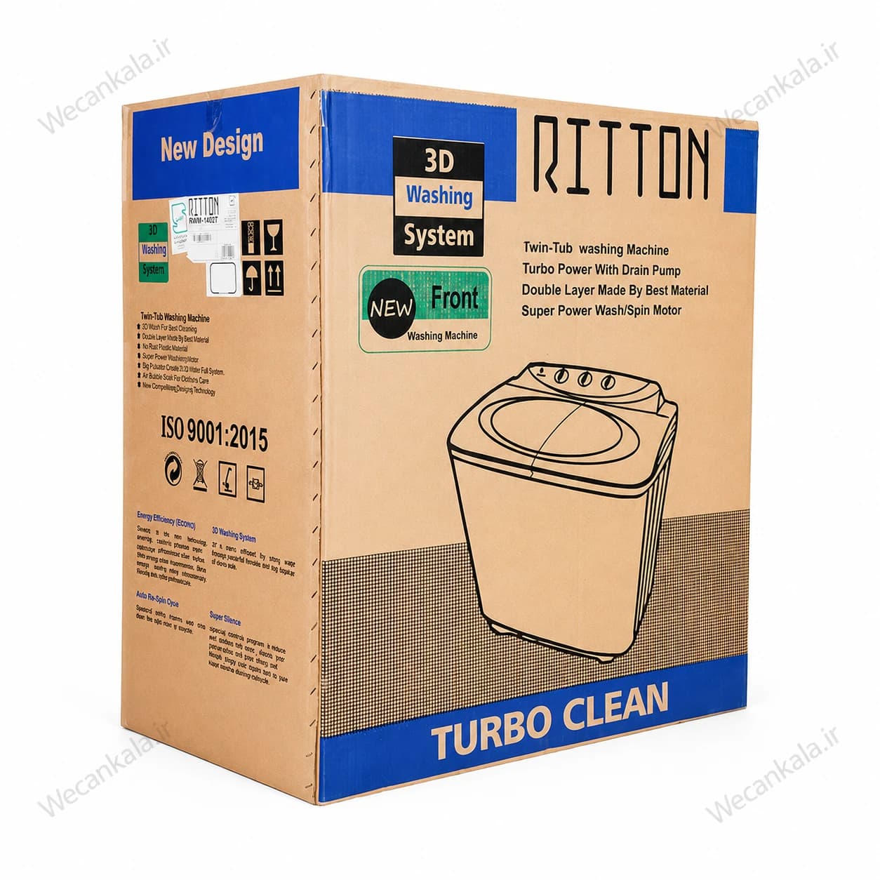 ماشین لباسشویی دوقلو ریتون مدل RWM-1402 T — تصویر ۸