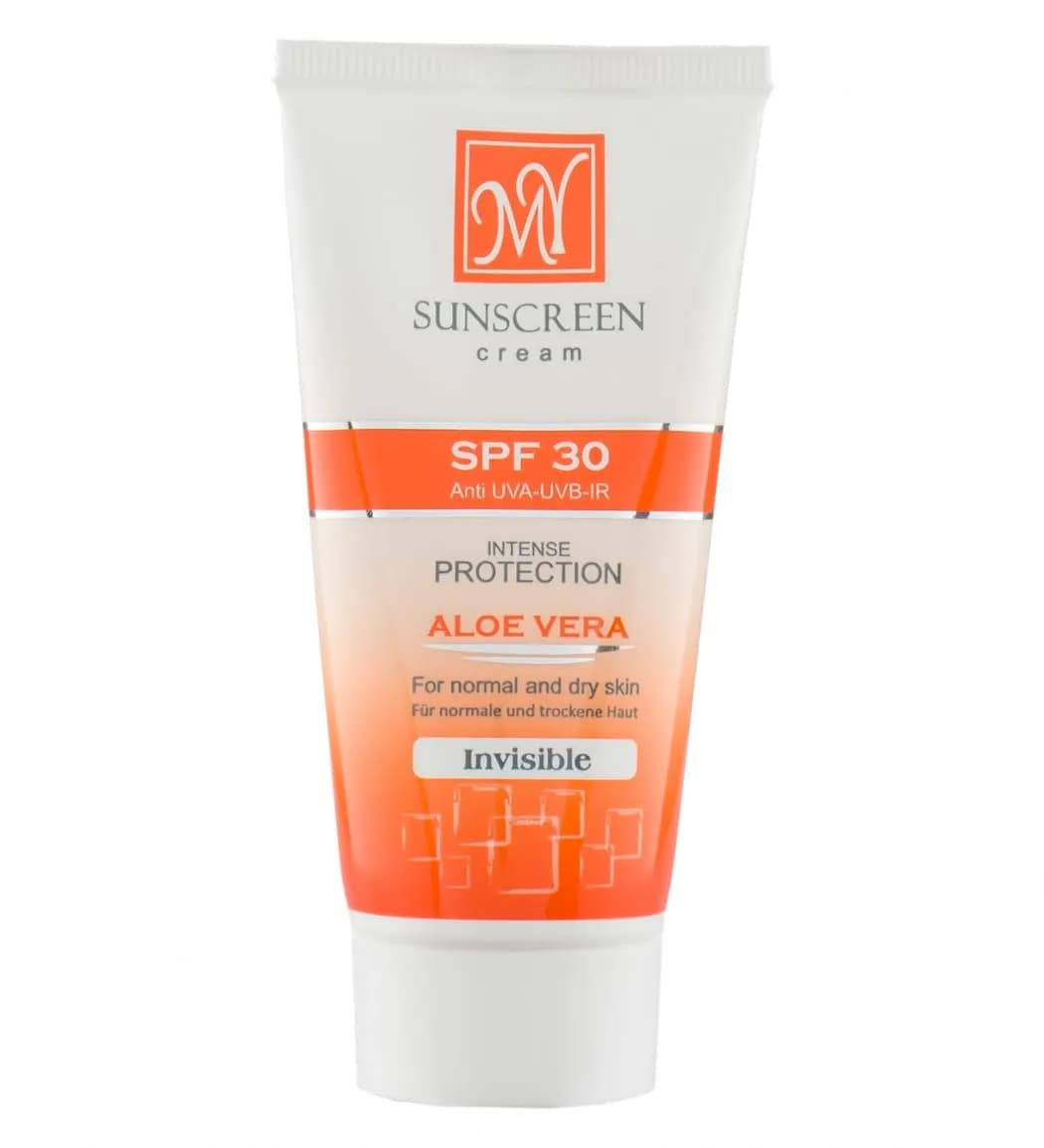 کرم ضد آفتاب بدون رنگ مای SPF30 مناسب پوست های معمولی و خشک ۵۰ میلی لیتر