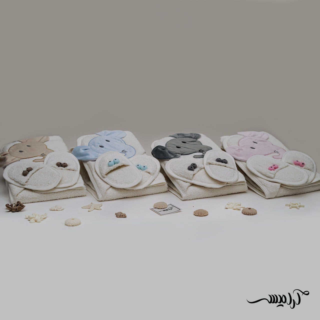 سرویس حوله نوزادی 5 تیکه برند Lovi baby — تصویر ۵