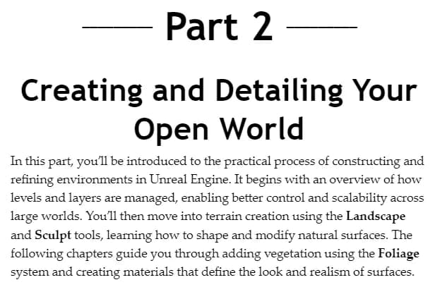 کتاب Building Open World Landscapes with Unreal Engine 5 — تصویر ۳