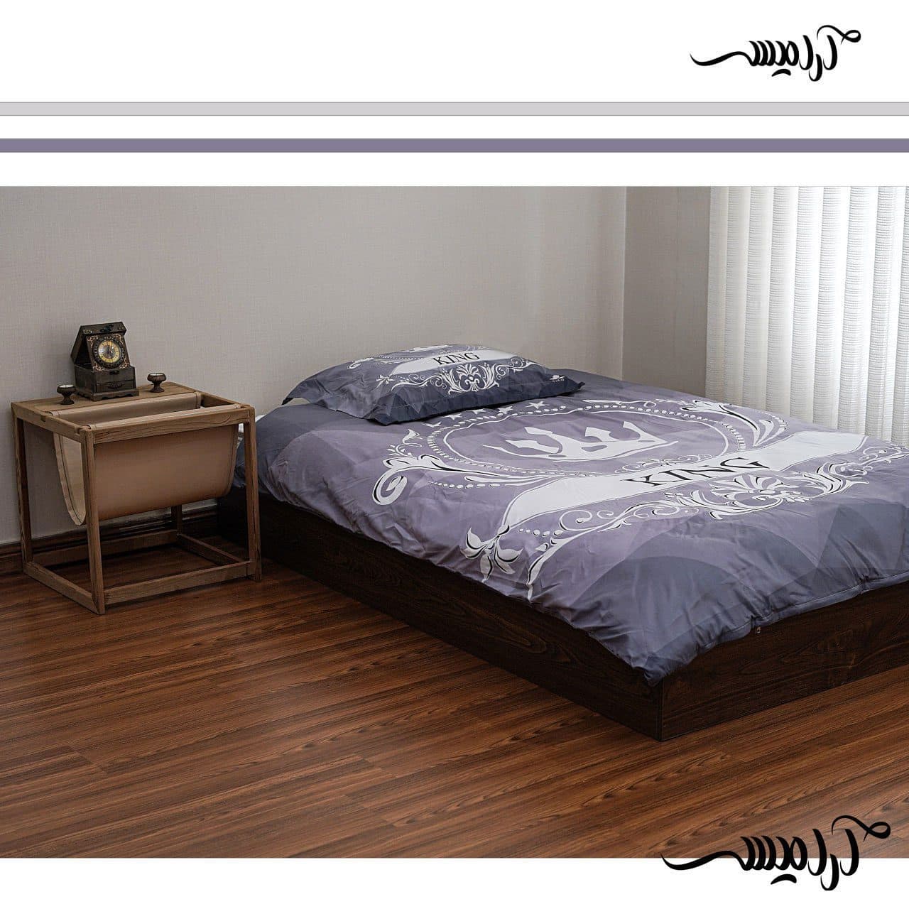 روتختی ست لحاف ساتین کلاسیک تکنفره کد D1007
