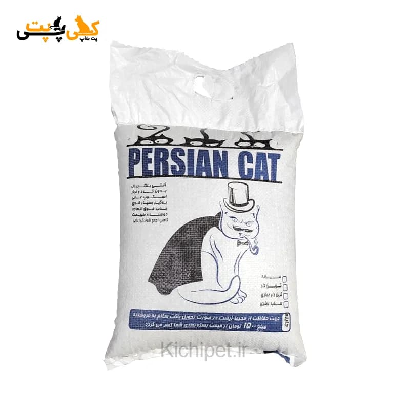 خاک گربه دانه شکسته مدل Persian Cat – وزن 10 کیلوگرم