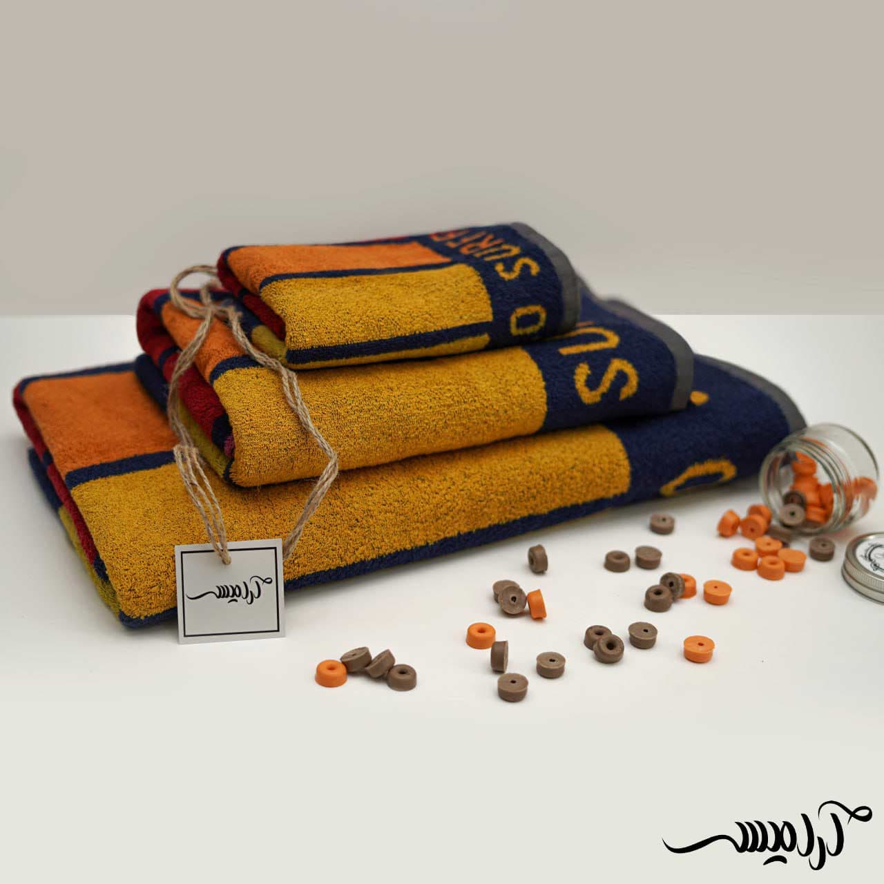 حوله دستی طرح موج سواری