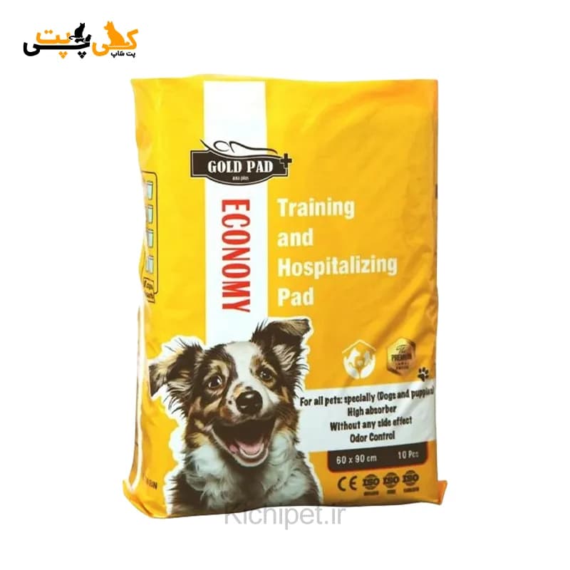 پد بهداشتی حیوانات گلدپد اکونومی – سایز 60×90 (بسته 10 عددی)