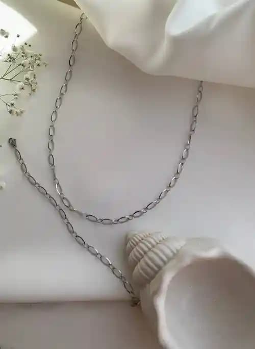 گردنبند و دستبند استیل رنگ ثابت