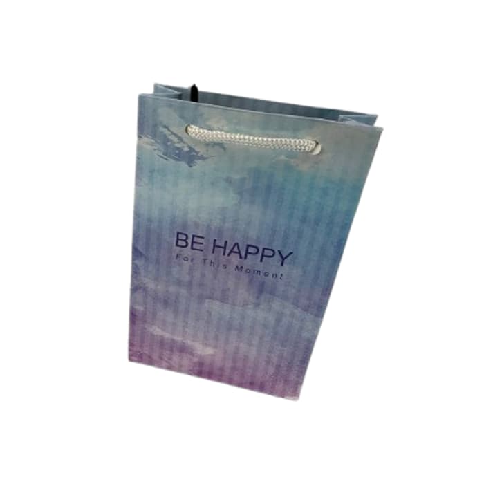 بگ مقوایی کوچک ۱۲ عددی طرح Be happy — تصویر ۳