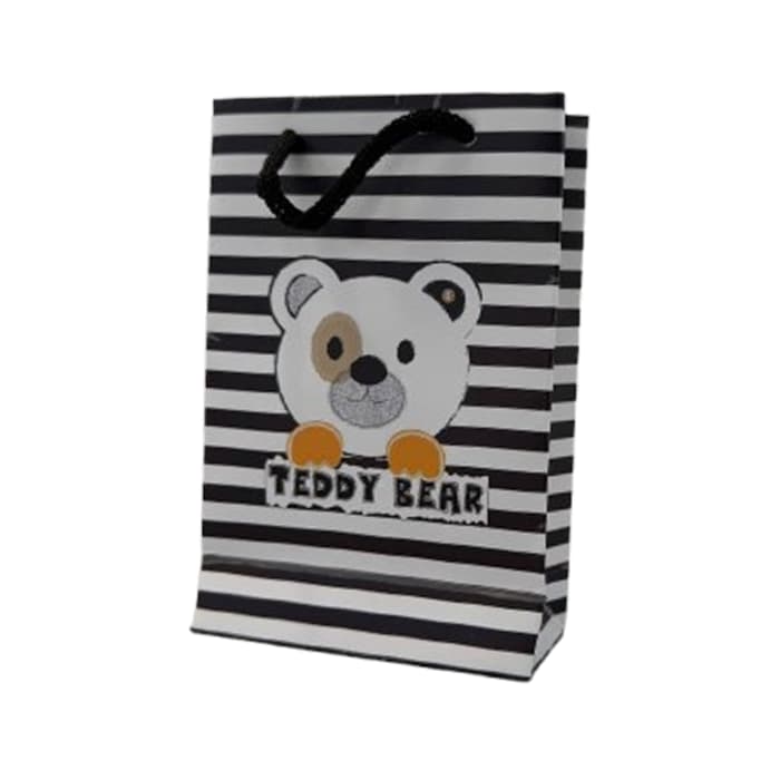 بگ مقوایی کوچک ۱۲ عددی طرح Teddy Bear — تصویر ۳
