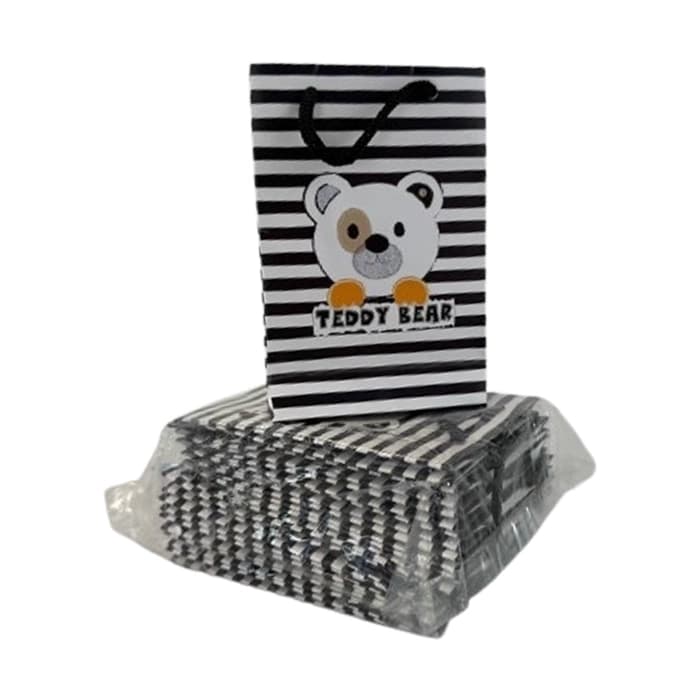 بگ مقوایی کوچک ۱۲ عددی طرح Teddy Bear