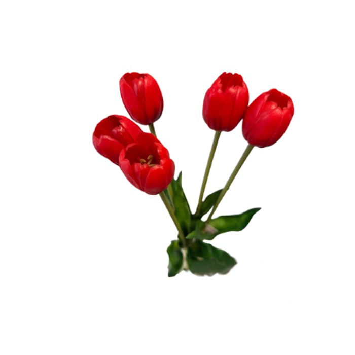 دسته لاله پلاستیکی بزرگ مصنوعی — تصویر ۵