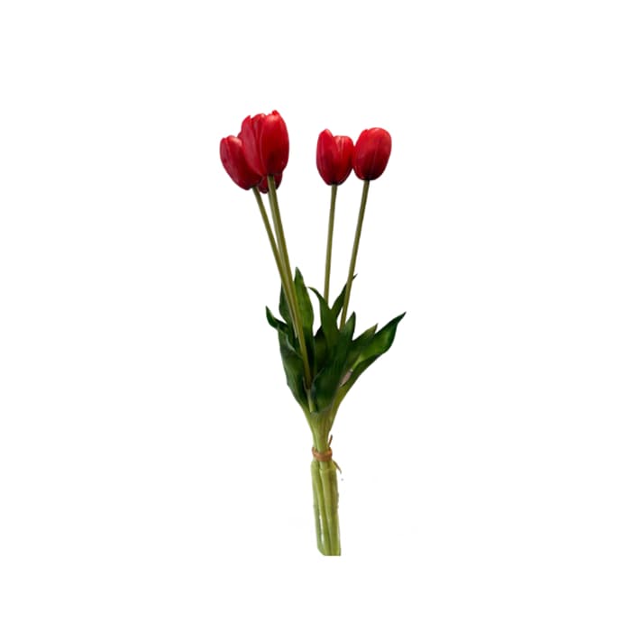 دسته لاله پلاستیکی بزرگ مصنوعی — تصویر ۲