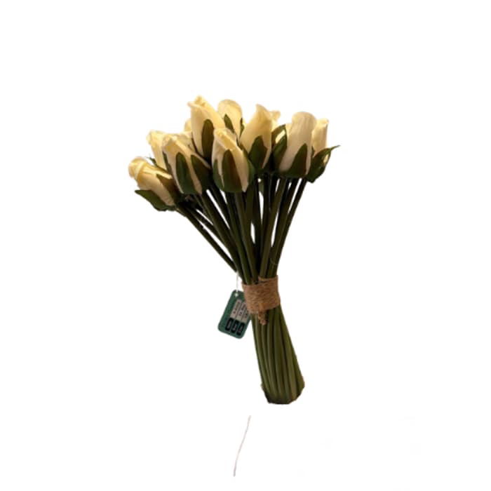 دسته گل غنچه رز ریز مصنوعی — تصویر ۵