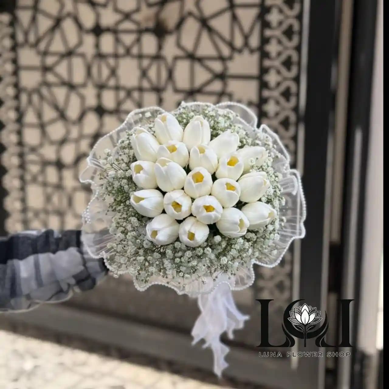 دسته گل عروس مصنوعی — تصویر ۵