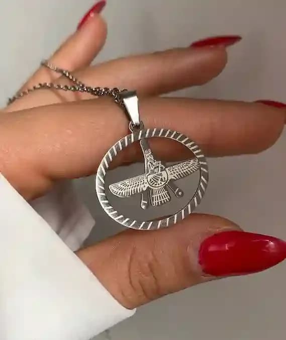 گردنبند فروهر استیل