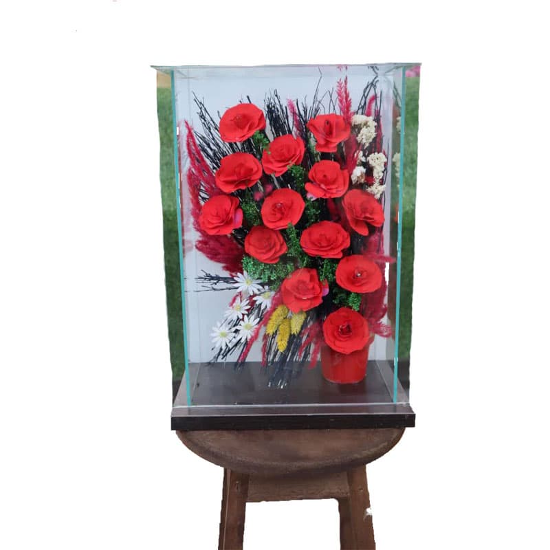 باکس گل خشک ویترینی