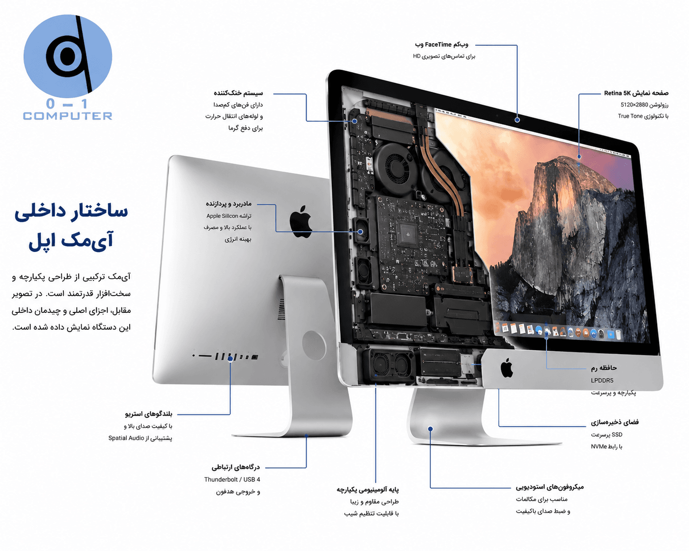 iMac 2017 اپل 21.5 اینچ — تصویر ۲