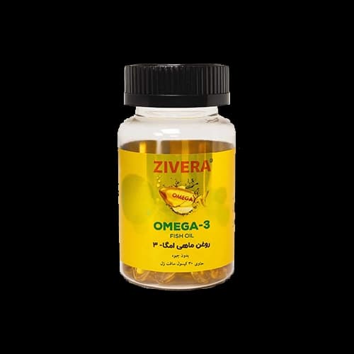 مکمل امگا۳ Zivera حاوی 30 عدد کپسول نرم 1000 میلی گرمی