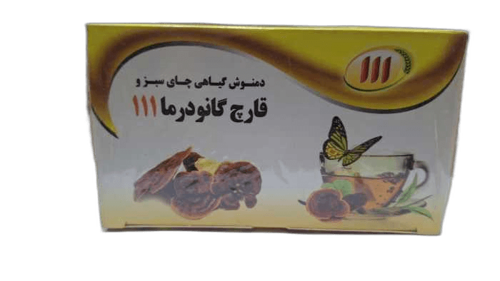دمنوش چای سبز و قارچ گانودرما