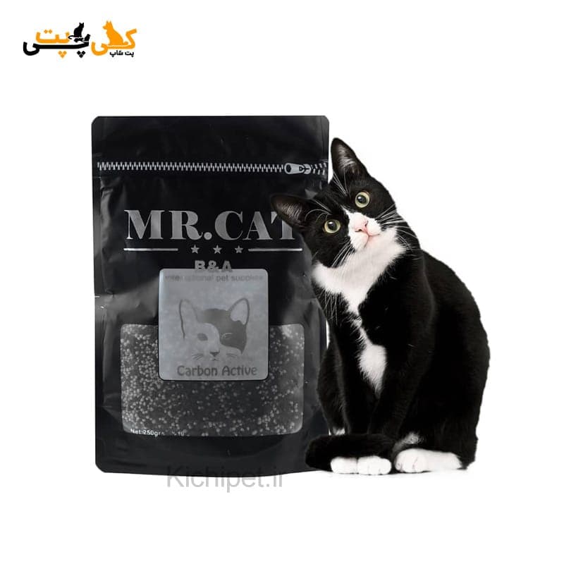 افزودنی کربن خاک گربه مستر کت Mr Cat Carbon Active – وزن 250 گرم