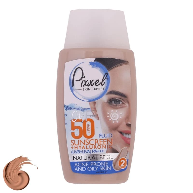 کرم ضدآفتاب پیکسل رنگی مدل Natural BEIGE