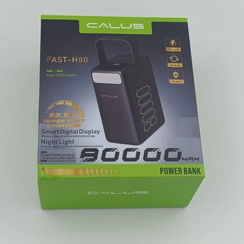 پاوربانک کالوس مدل FAST-H80 با ظرفیت 80000 میلی آمپر ساعت — تصویر ۵