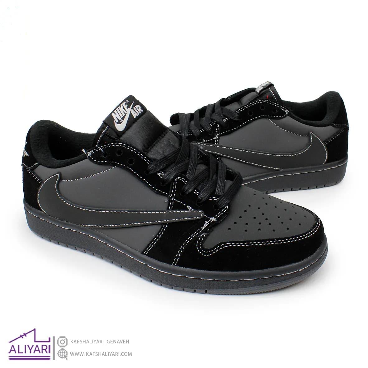 کفش مردانه نایک مدل تراویس بلک فانتوم| ویتنام — تصویر ۲