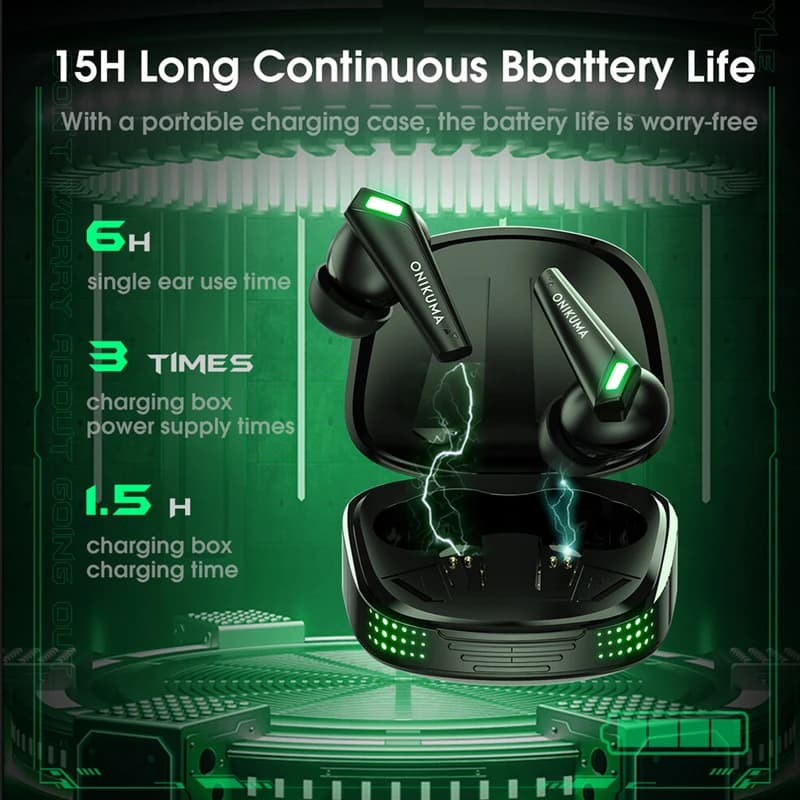 ایرفون بلوتوثی گیمینگ اونیکوما مدل Onikuma T308 — تصویر ۲