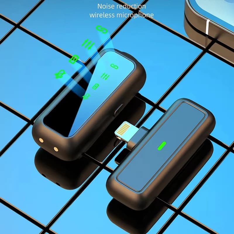 میکروفون یقه‌ای بی‌سیم SX6 دوگانه — تصویر ۷