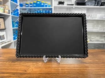 سینی 30*20 کریستال مشکی صیادی