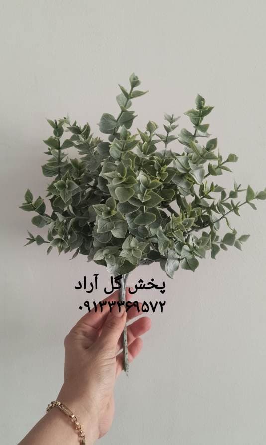 بوته برگ شمشاد مصنوعی مات ۵ بازو