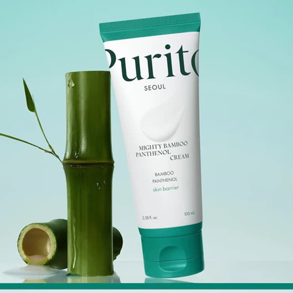 کرم مرطوب کننده و ترمیم کننده بامبو و پنتنول پیوریتو مدل Purito Mighty Bamboo Panthenol حجم 100 میلی لیتر — تصویر ۲