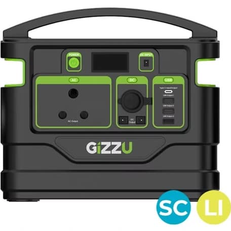 پاور استیشن قابل حمل Gizzu مدل GPS500 ظرفیت ۵۱۸ وات ساعت — تصویر ۲