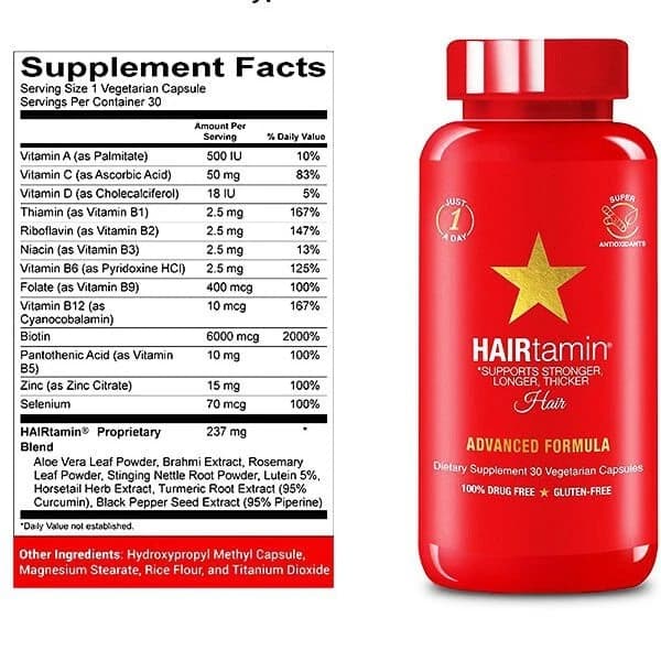قرص هیرتامین مدل Hairtamin Advanced Formula Hair — تصویر ۲