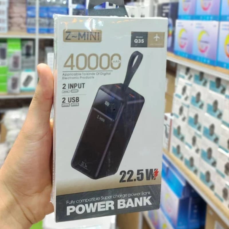 پاوربانک 40000 میلی آمپر Z-MINI مدل Q35 — تصویر ۲