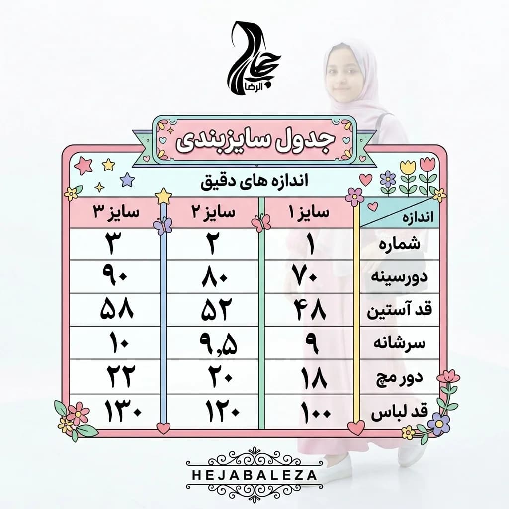 مانتو عبایی دخترانه یاس — تصویر ۸