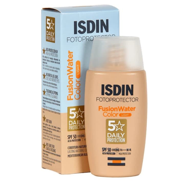 ضد آفتاب رنگی ایزدین مدل ISDIN fusion water magic light — تصویر ۲
