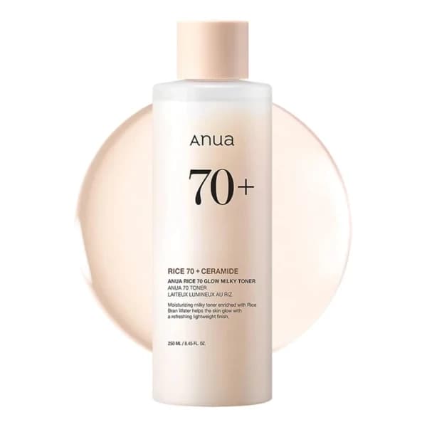 تونر برنج و سرامید آنوا مدل Anua Rice 70 Glow Milky Toner — تصویر ۲