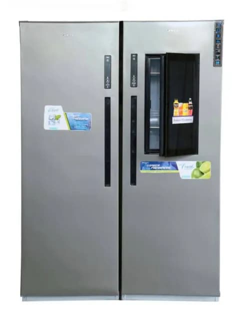 یخچال دوقلو جنرال 44 فوت هومبار شیشه‌ای (Door-in-Door) ناک ناک – F17 – نقره ای