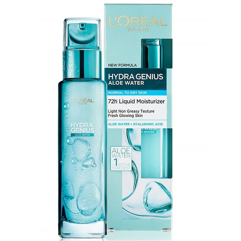 آبرسان پوست خشک لورال مدل Loreal Hydra Genius Aloe Vera Water