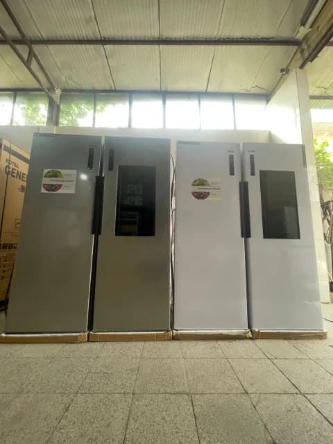 یخچال فریزر دوقلو جنرال پین 40 فوت هوم‌بار شیشه‌ای Door-in-Door- مدل RF-22