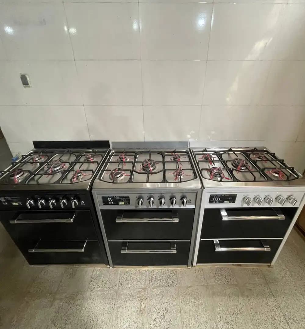 اجاق گاز طرح فر رویه استیل پارلا کد ۹۱۷ مدل تکنو