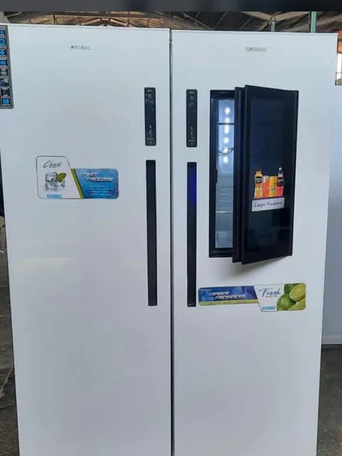 یخچال فریزر دوقلو جنرال ۴۴ فوت هوم‌بار شیشه‌ای Door-in-Door – ناک ناک – مدل F-17 — تصویر ۴