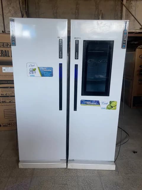 یخچال فریزر دوقلو جنرال ۴۴ فوت هوم‌بار شیشه‌ای Door-in-Door – ناک ناک – مدل F-17 — تصویر ۸