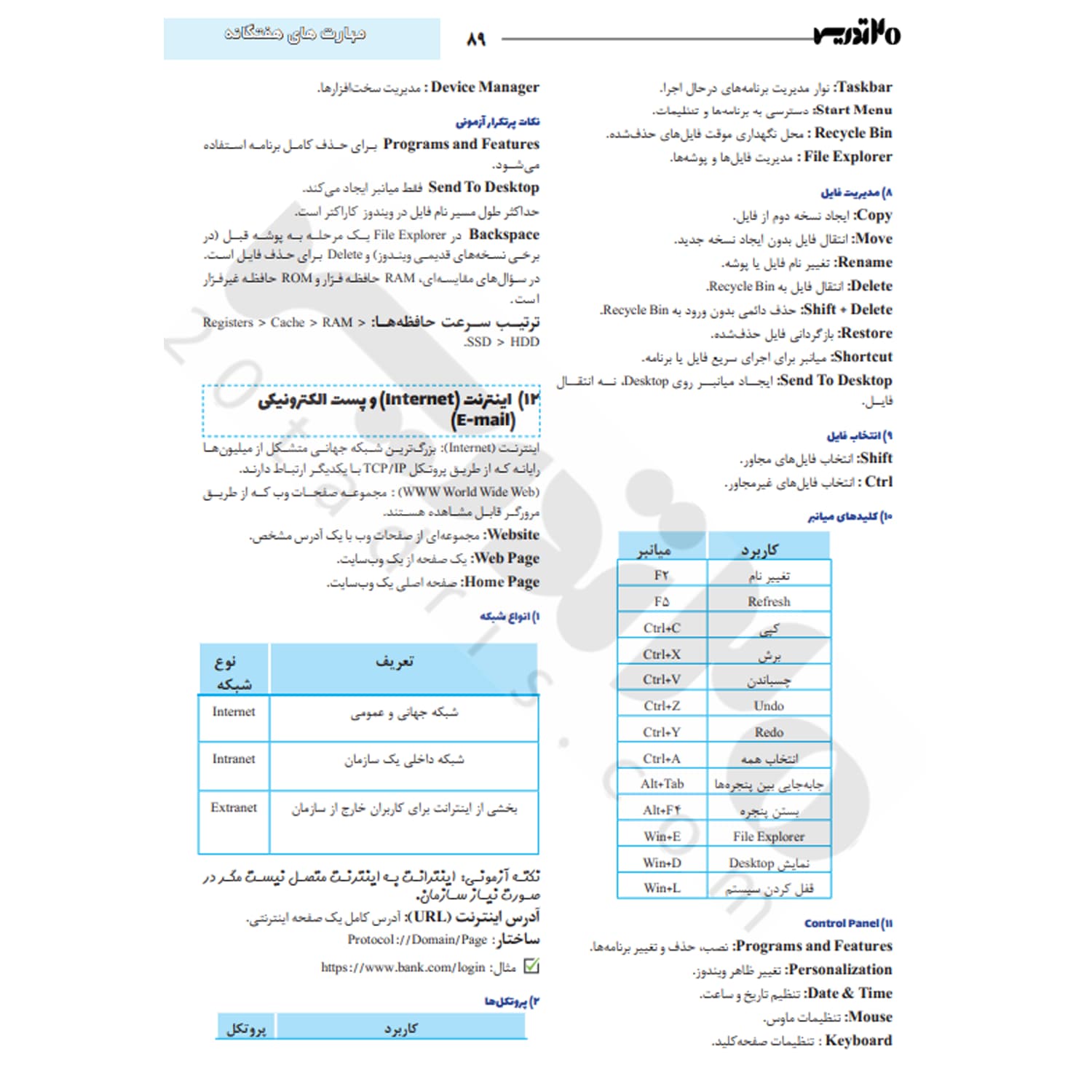 کتاب استخدامی دروس عمومی بانک ها | 20 تدریس — تصویر ۵