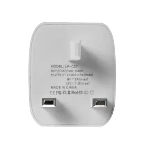 شارژر دیواری LAPRAMOL مدل LP-C27 به همراه کابل تبدیل لایتنینگ — تصویر ۳