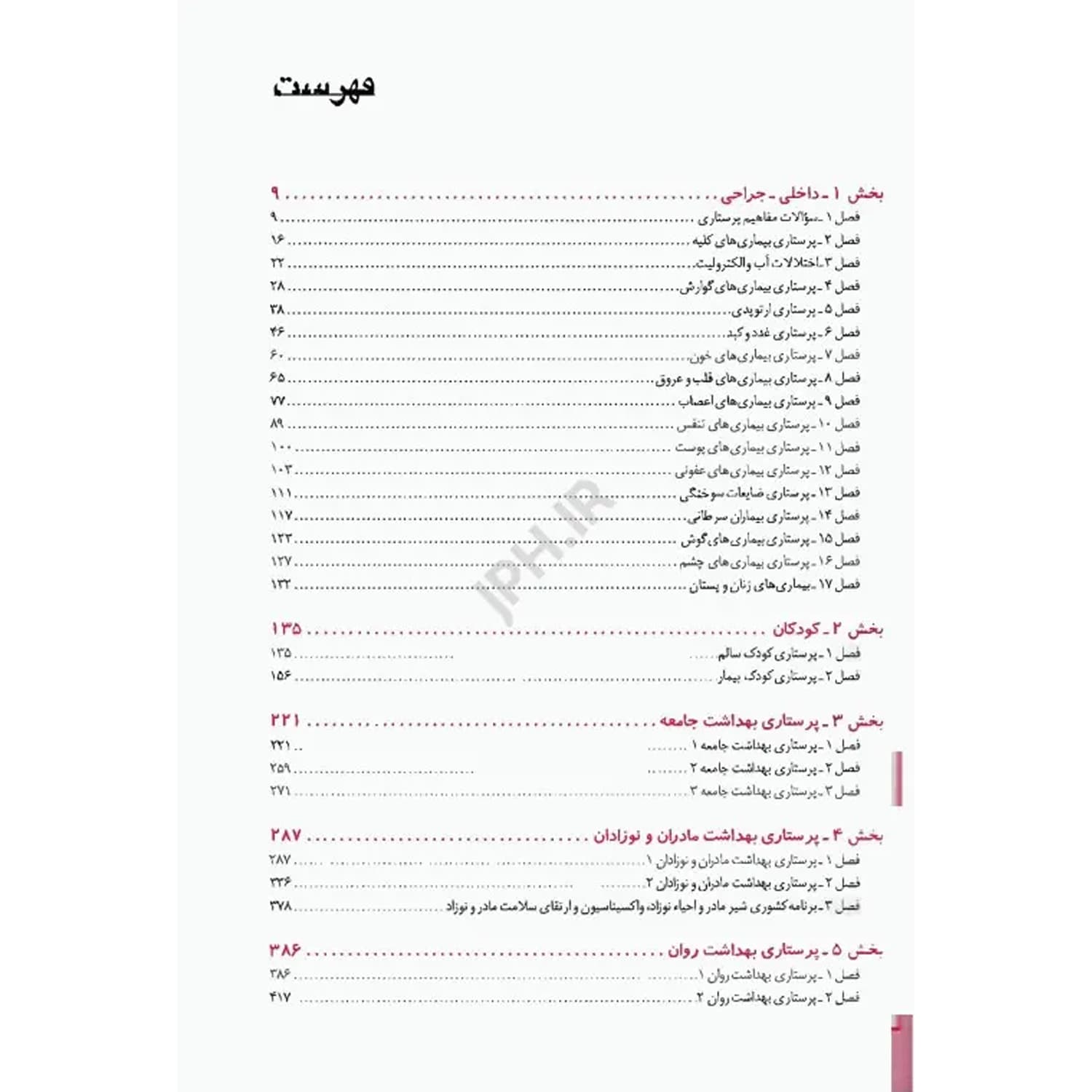 کتاب بانک سوالات درسنامه جامع پرستاری | اندیشه رفیع — تصویر ۲